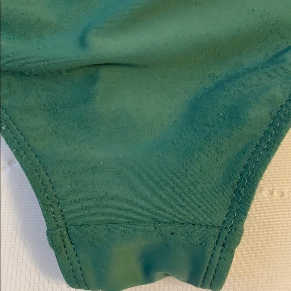 Halter top backless olive green bikini - Picture 3 of 4